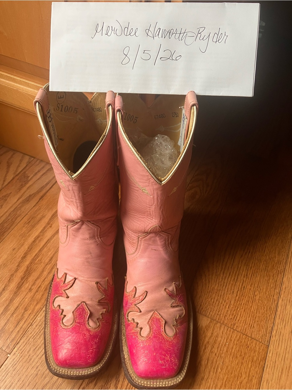 Pink Anderson Bean Cowboy Boots - Women's Vintage Pull-On Style